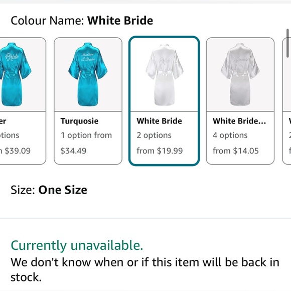 ❤️ White Bridal Robe - Picture 2 of 4